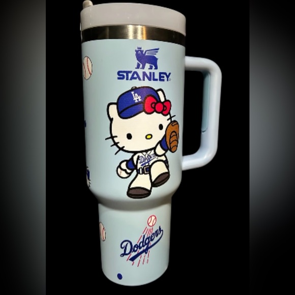 Stanley White Blue 40oz Tumbler ‼️Dodgers World Series Champion 2025‼️ - Picture 7 of 7